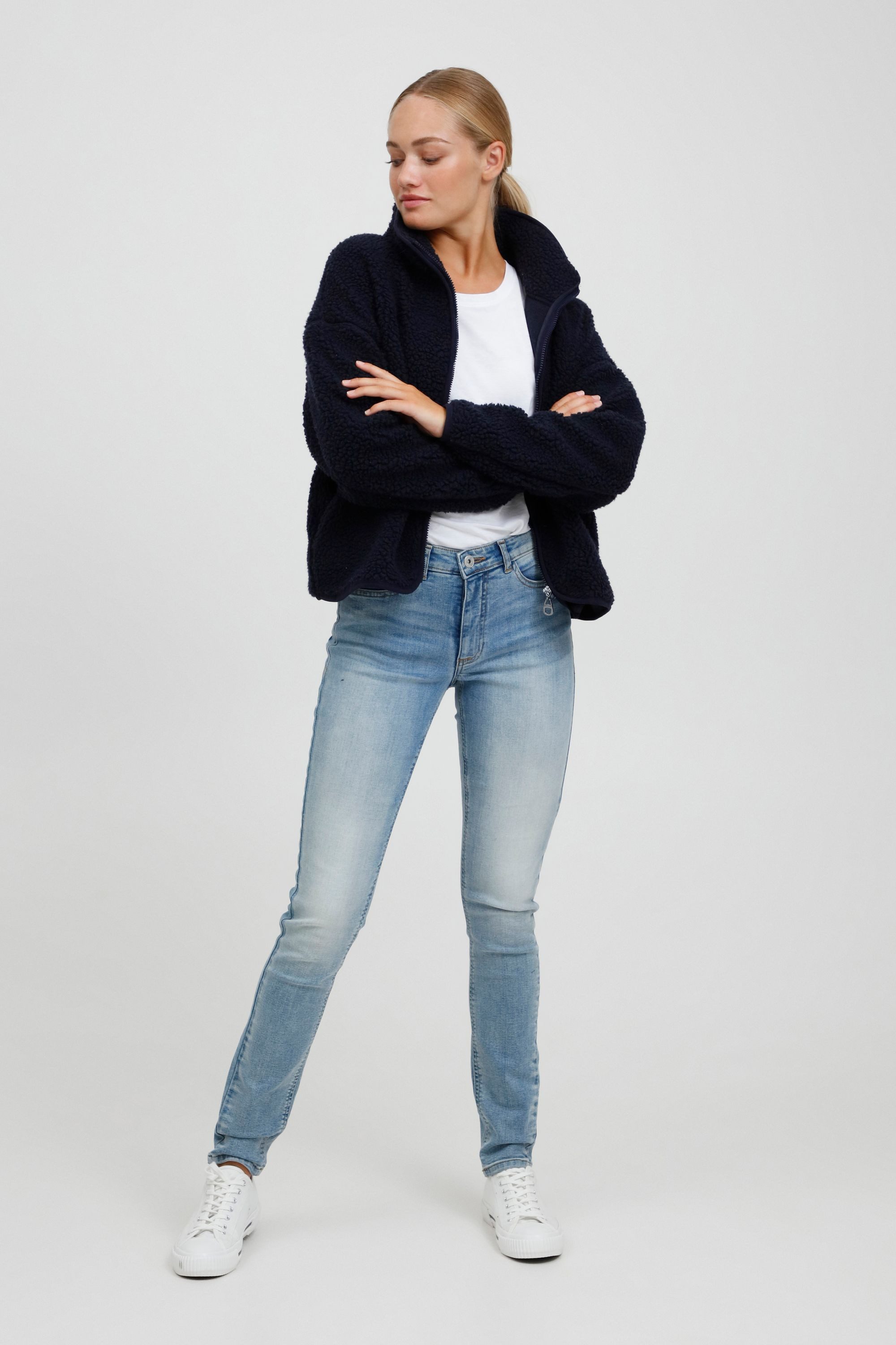 OXMO Plüschjacke OXTonje Teddyjacke mit Stehkragen günstig online kaufen