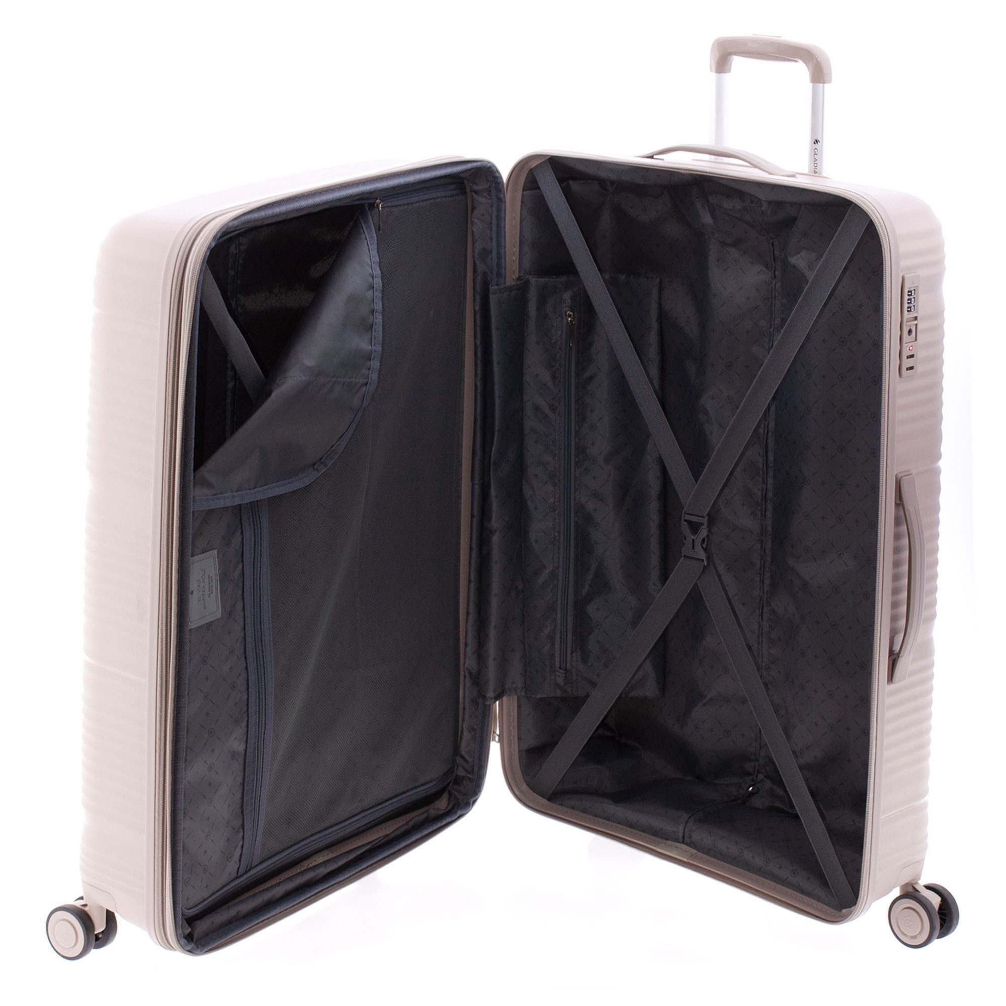 GLADIATOR Hartschalen-Trolley 0800, 4 Rollen, Polypropylen