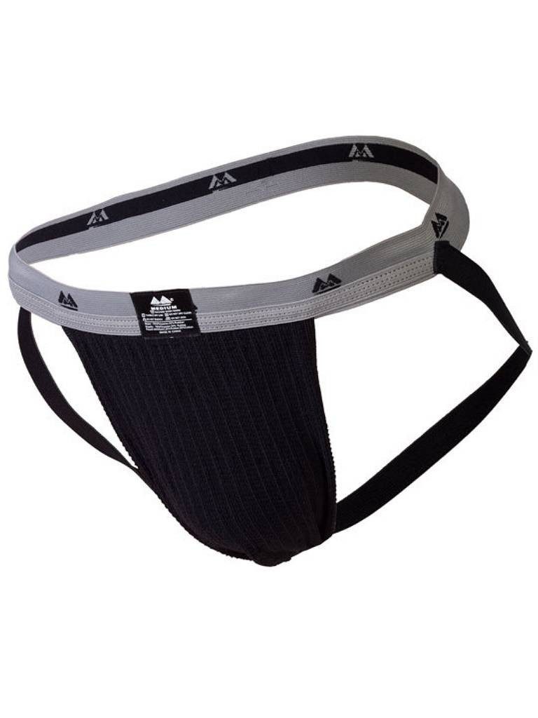 MM String MM Original Edition Jockstrap - Taillenband 3 cm/1'' - schwarz/grau