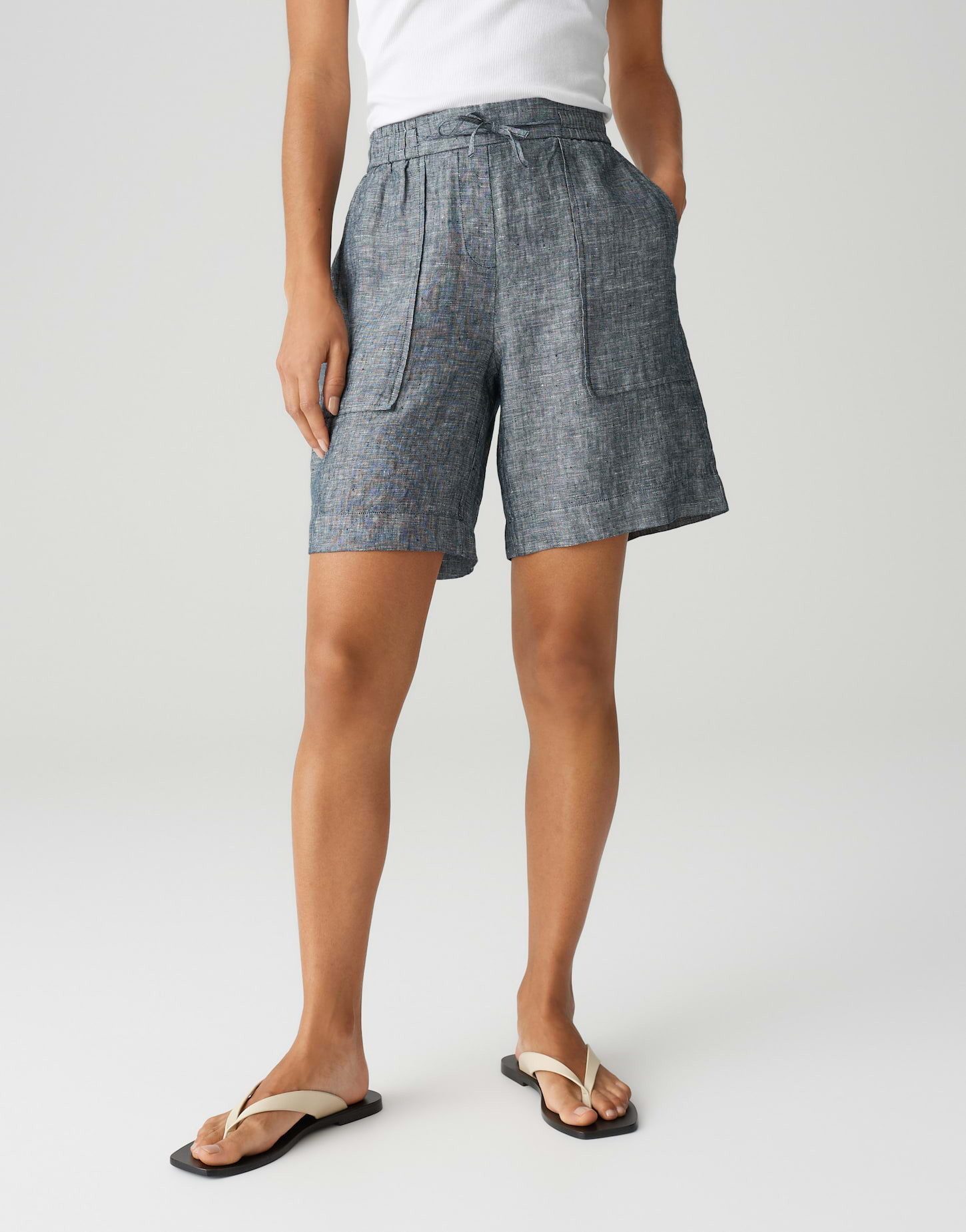 OPUS Shorts MELANE LINEN in zweifarbiger Struktur günstig online kaufen