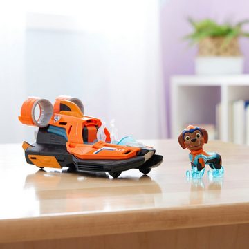 Spin Master Spielzeug-Auto Paw Patrol - Movie II - Basic Themed Vehicles Zuma, Speedboot mit Welpenfigur, Licht- und Soundeffekt