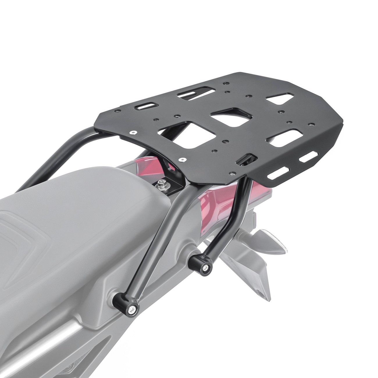 Bagtecs Topcase Set Alu Topcase + Träger für Aprilia Tuareg 660 22-26 # XB65 schwarz