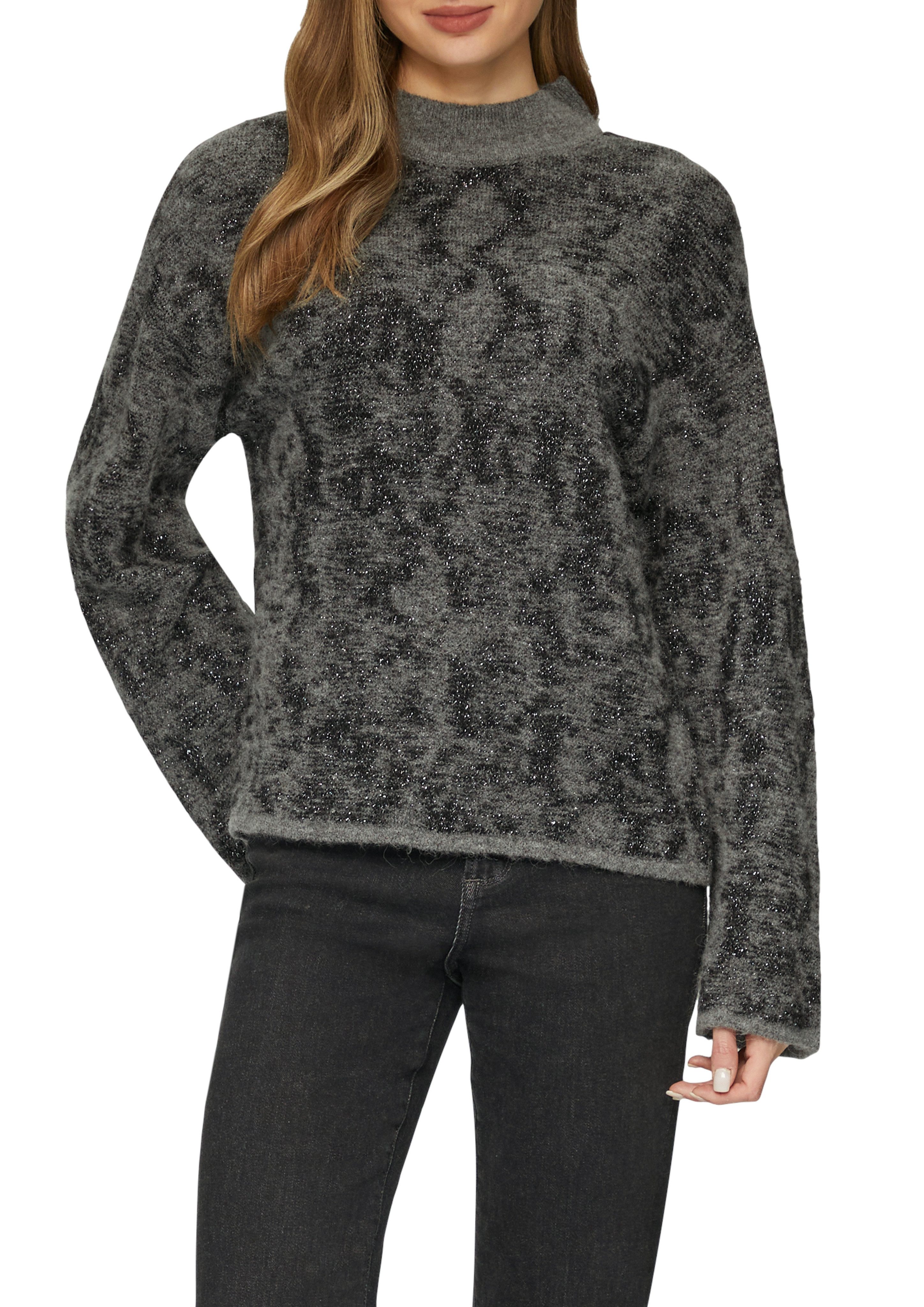 s.Oliver Stehkragenpullover mit Muster günstig online kaufen