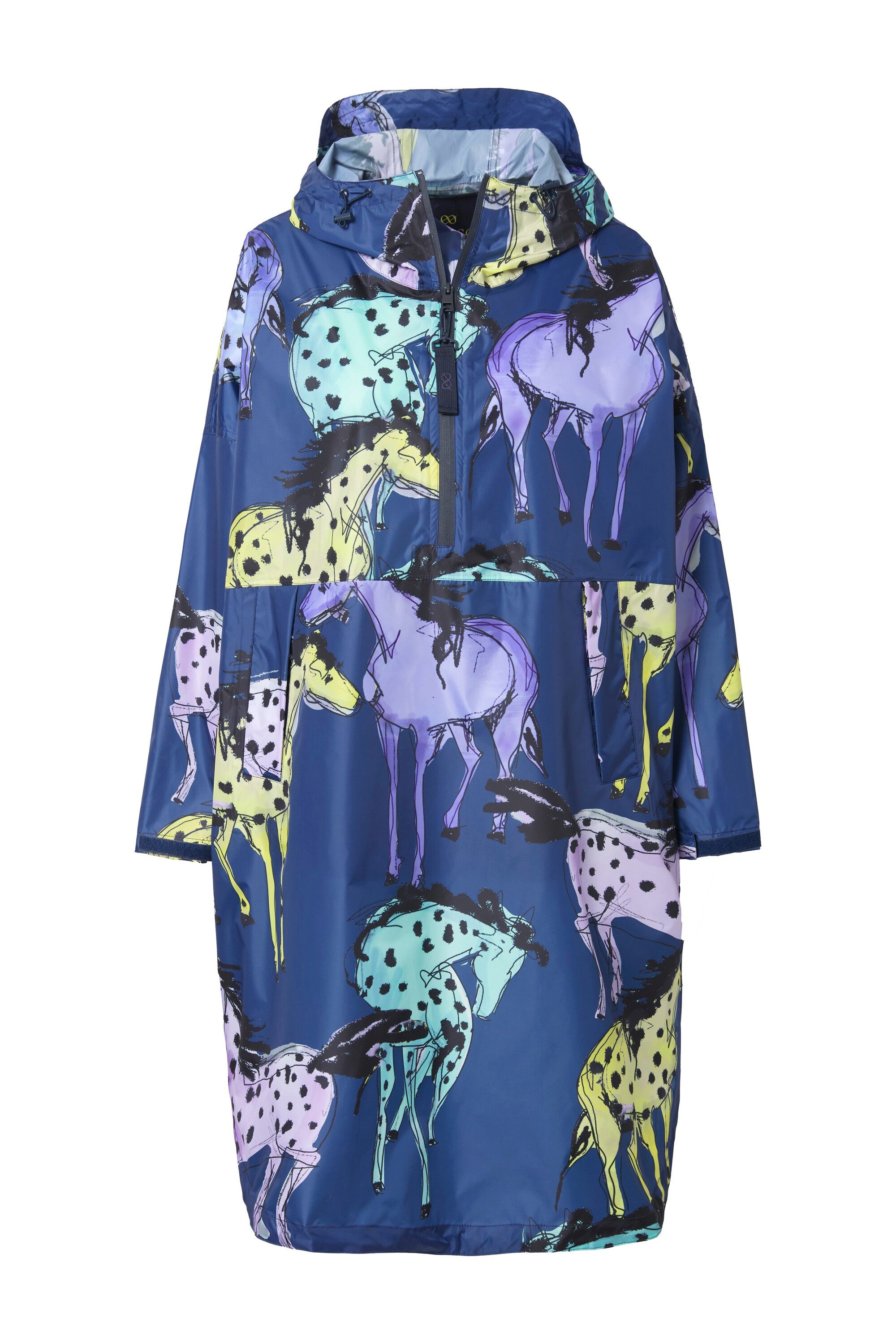 Laurasøn Funktionsjacke Funktions-Regencape Unisex Print Kapuze