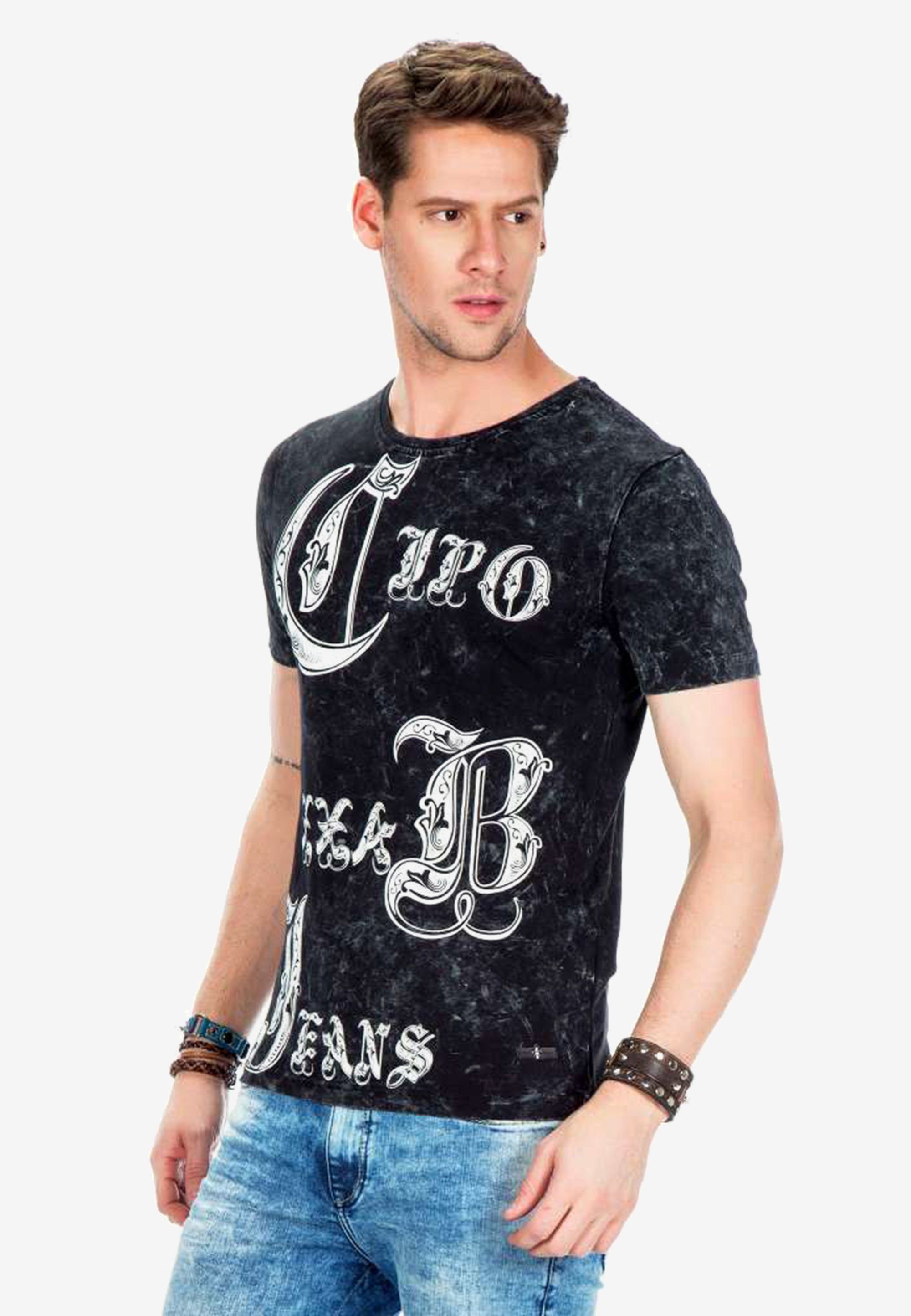Cipo & Baxx T-Shirt Printmotiven mit stylischen