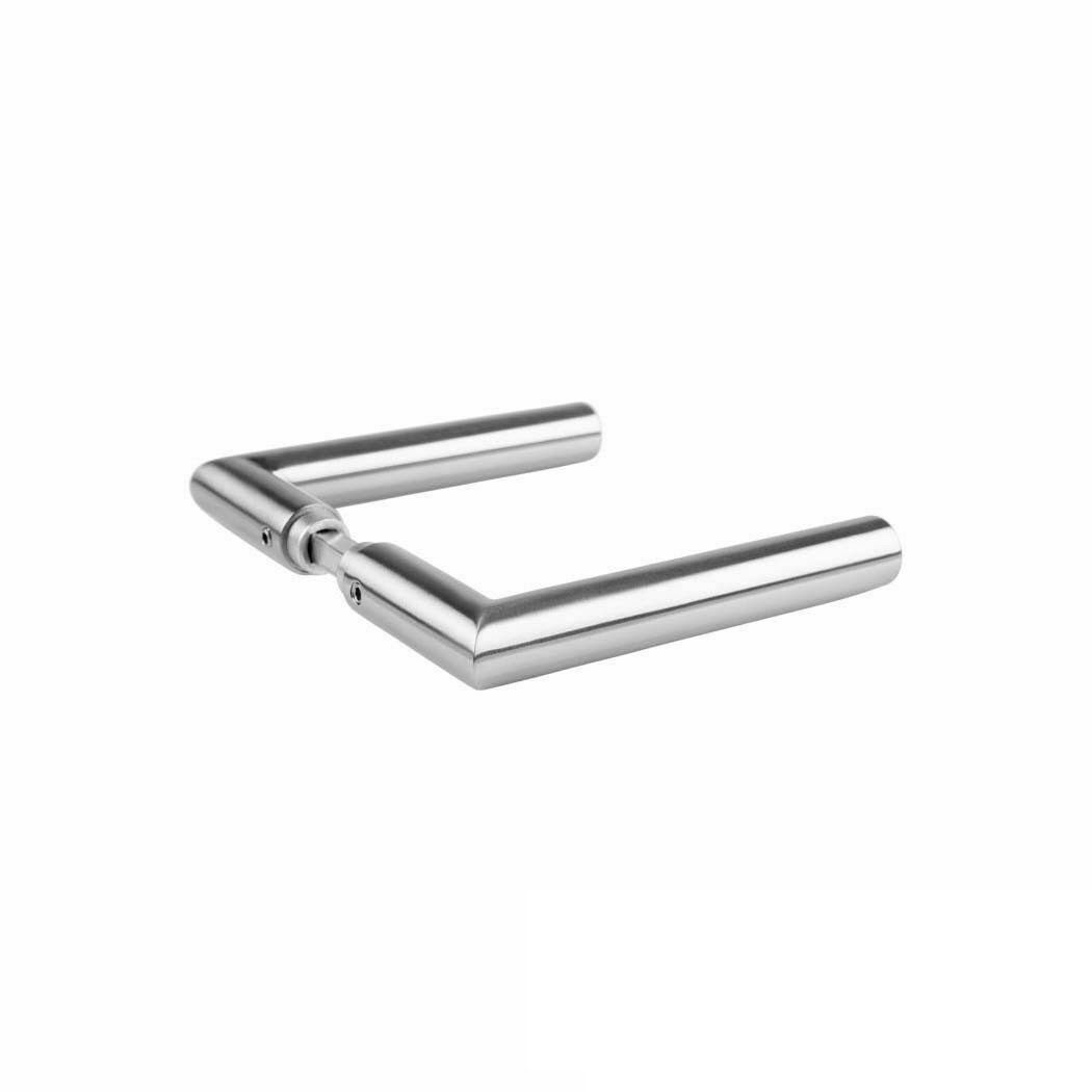 MeinTürgriff Drückergarnitur Faro Glastürbeschlag Edelstahl inkl. Officebän günstig online kaufen