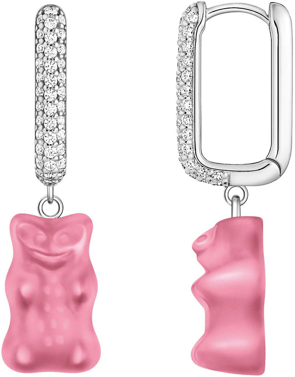 Single-Creole THOMAS SABO x HARIBO Schmuck: Große Einzel-Creole mit Goldbär