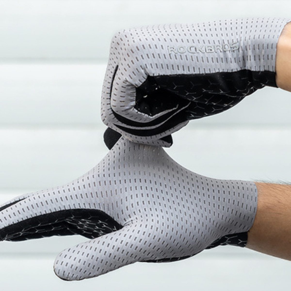 ROCKBROS Fahrradhandschuhe Rockbros Atmungsaktive Vollfinger-Fahrradhandschuhe