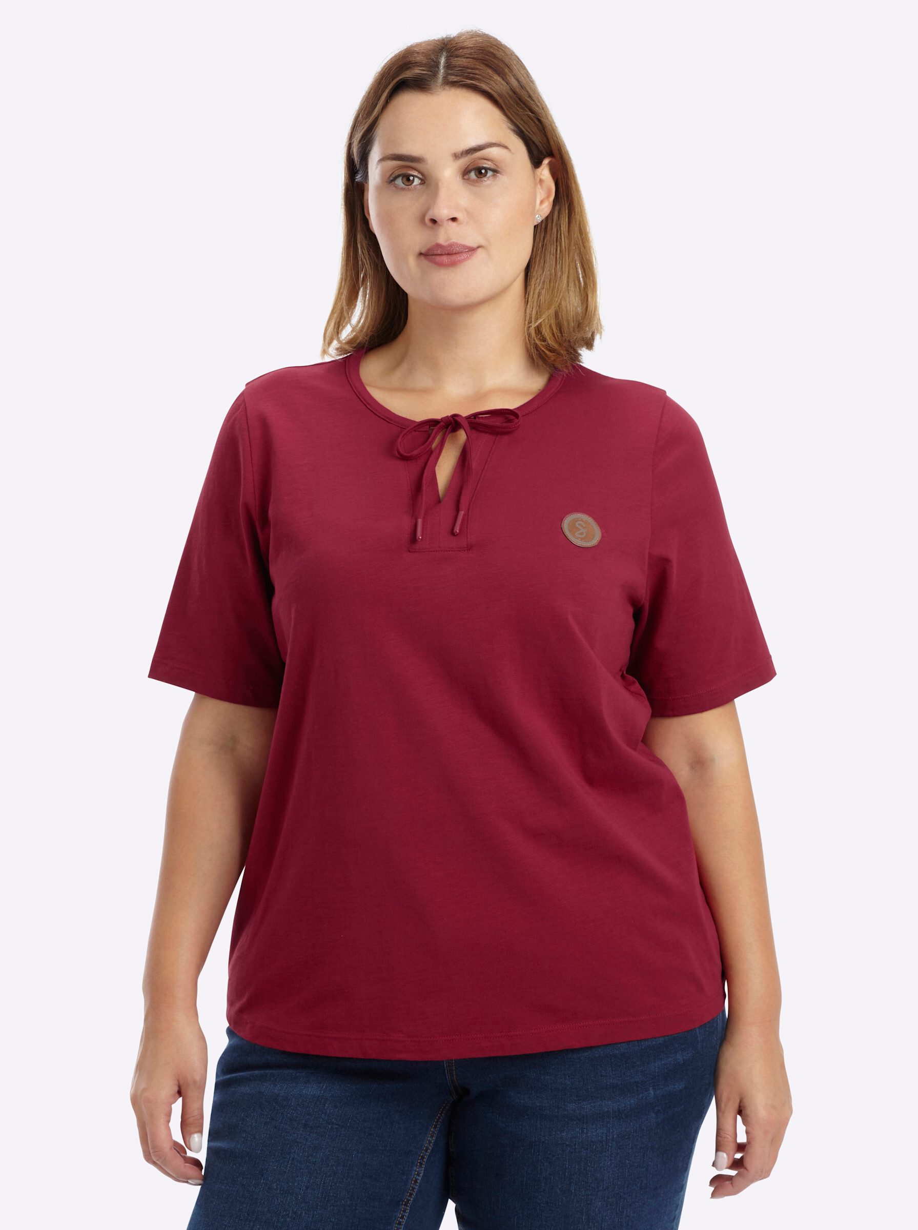 Sheego T-Shirt Halbarmshirt Kurzarm