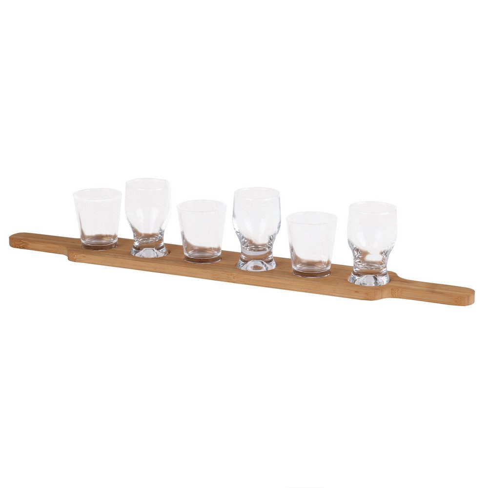 Schnapsglas Schnapslatte mit 6 Trinkgläsern Schnapsbrett Trinkbrett