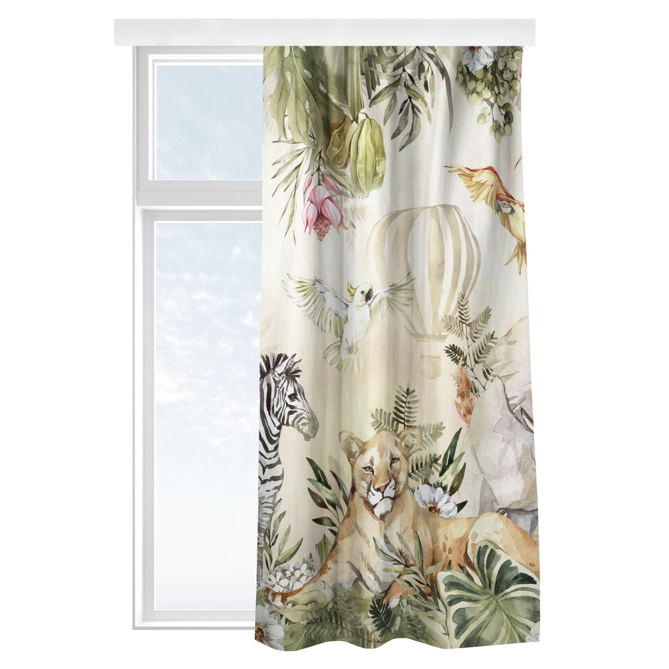 Bilderdepot24 Vorhang Gardine Natur Muster Aquarell günstig online kaufen