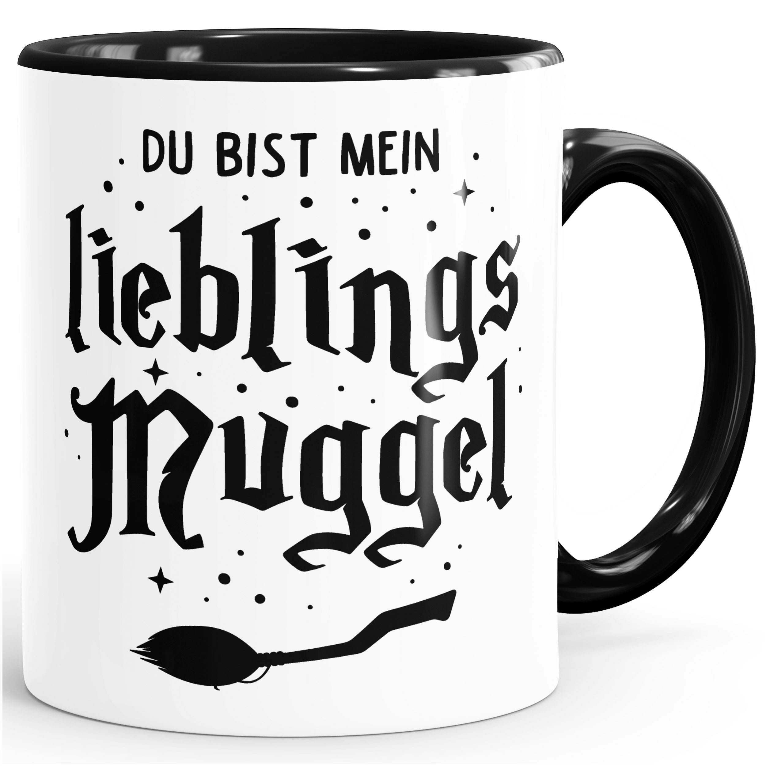 MoonWorks Tasse Kaffee-Tasse Du bist mein Lieblingsmuggel Lieblingsmensch Geschenk, Keramik