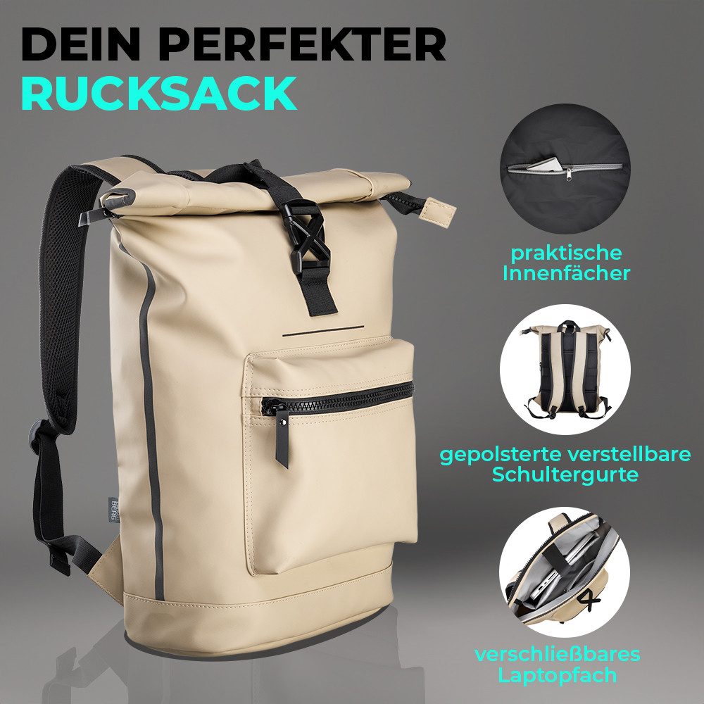 Langenberg Notebook-Rucksack LANGENBERG Laptop Rucksack 2.0 [Wasserabweisend] 30 Liter Volumen, ☑ UNSERE EMPFEHLUNG