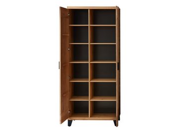 Moebel-Eins Garderobenschrank PERLINO Garderobenschrank II, Front Massiv, Wildeiche geschroppt