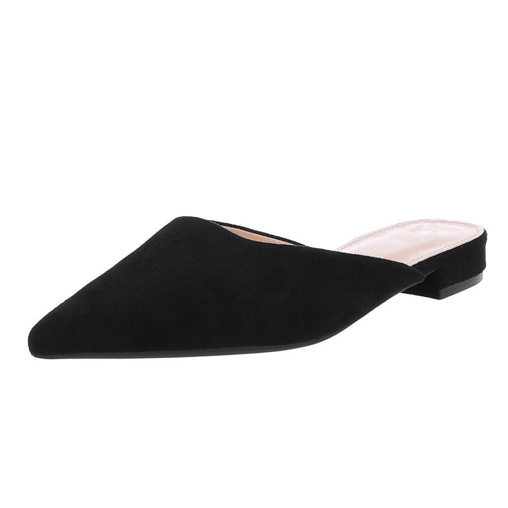 Elegante Slipper aus Wildlederimitat für Damen Pantolette