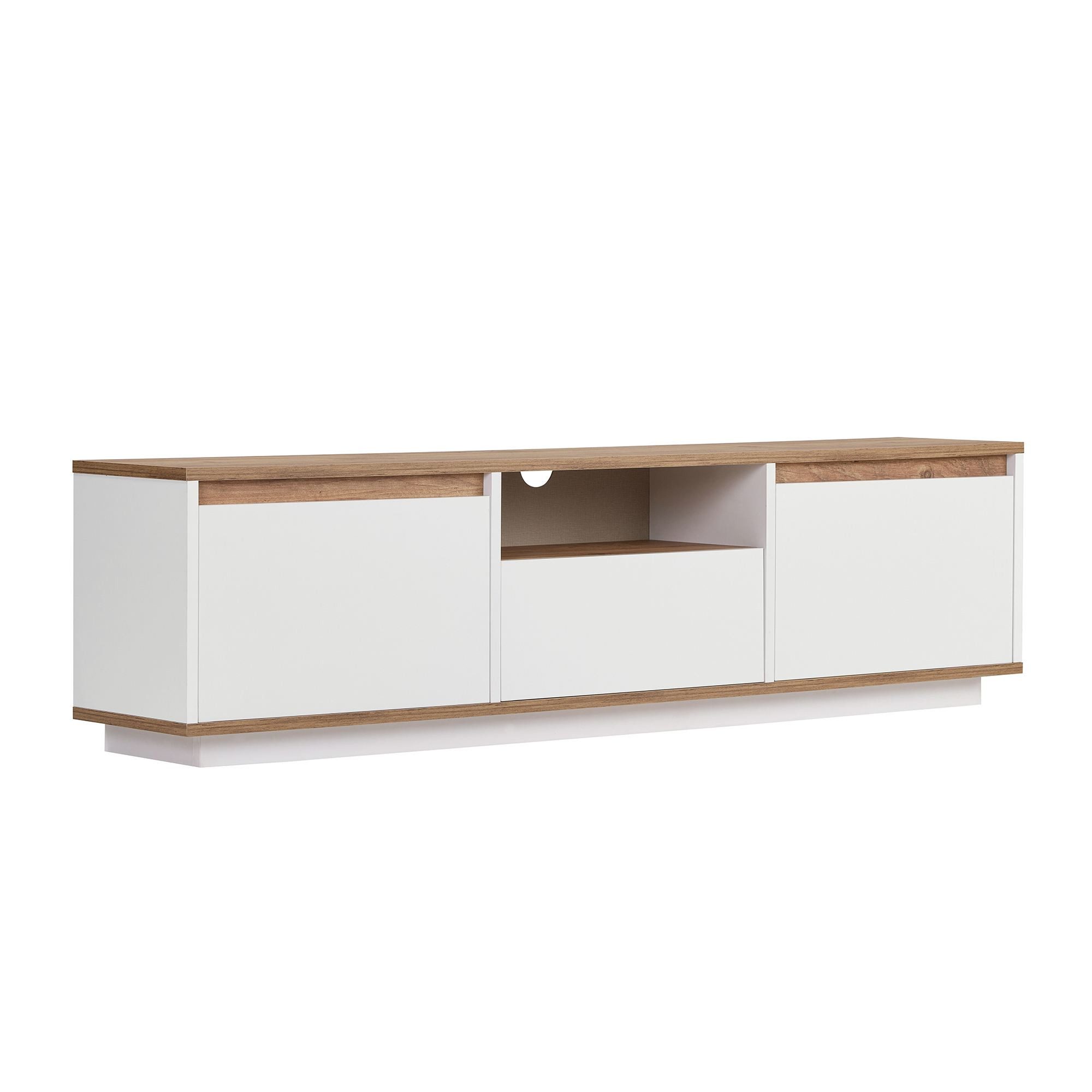 Skye Decor Sideboard Nordure Sentinel (Packung, 1 St., 1 TV Board), Japandi Design,Breite 160 cm, griffloses Design mit Stauraum