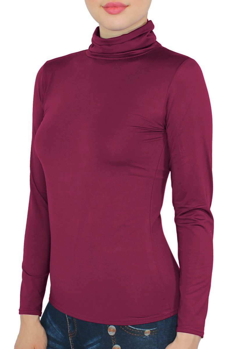 dy_mode Rollkragenshirt Damen Rollkragen Thermo Shirt günstig online kaufen
