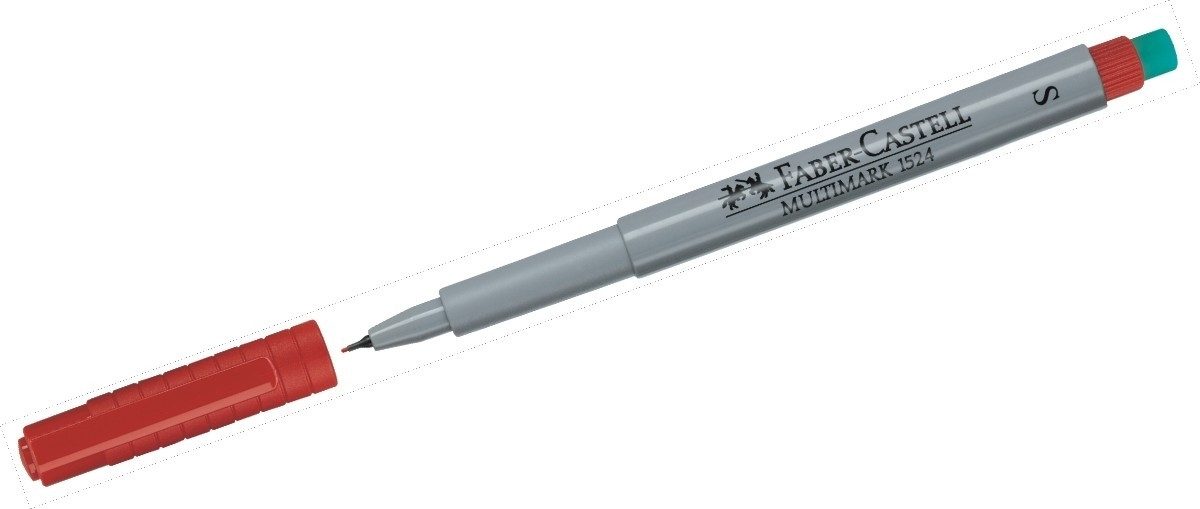 Faber-Castell Folienstift Folienschreiber nonpermanent S rot