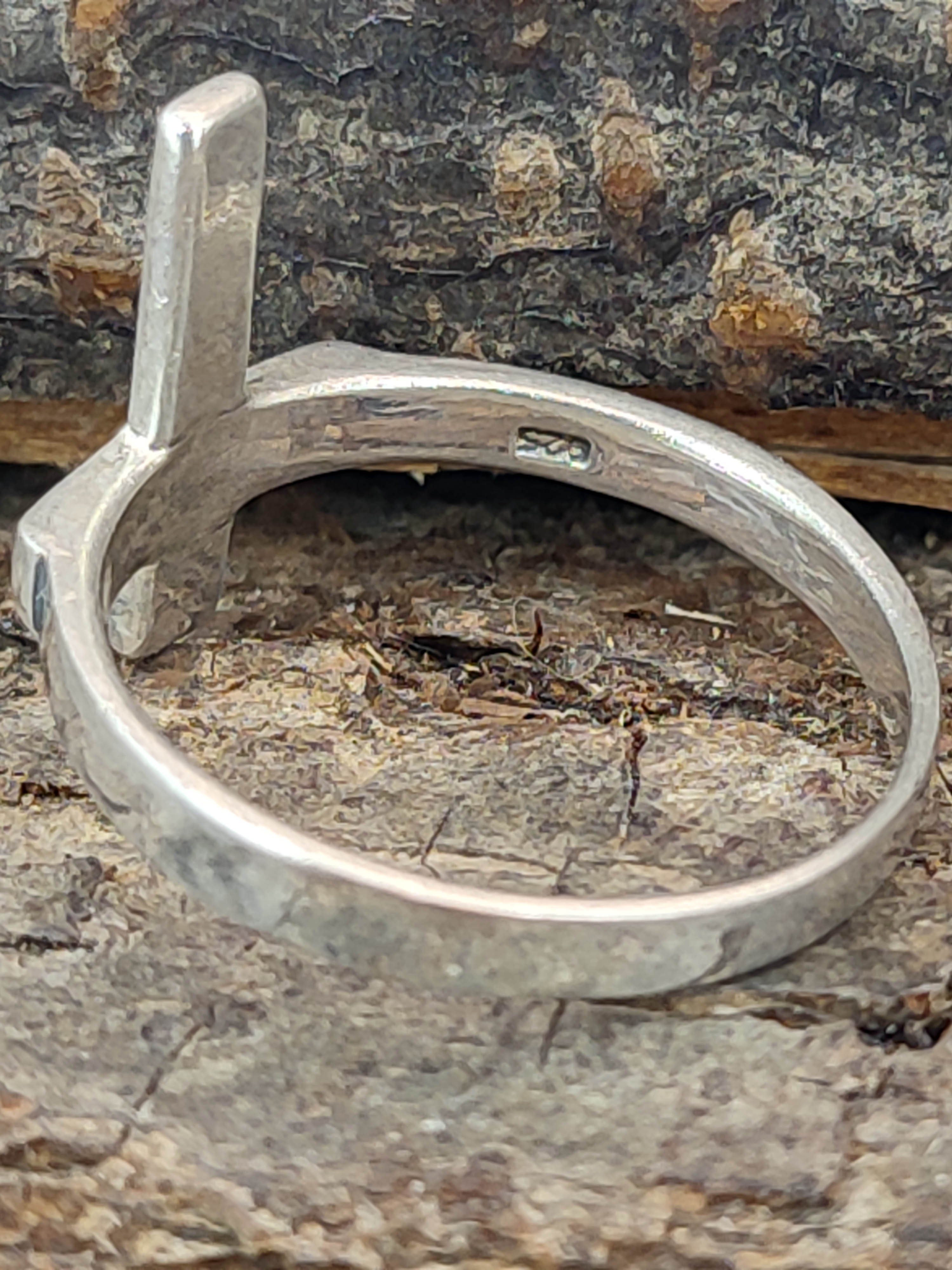(kr17) of - Leather Kiss Kreuz, Silberring Ring 46-66 Gr. Silber