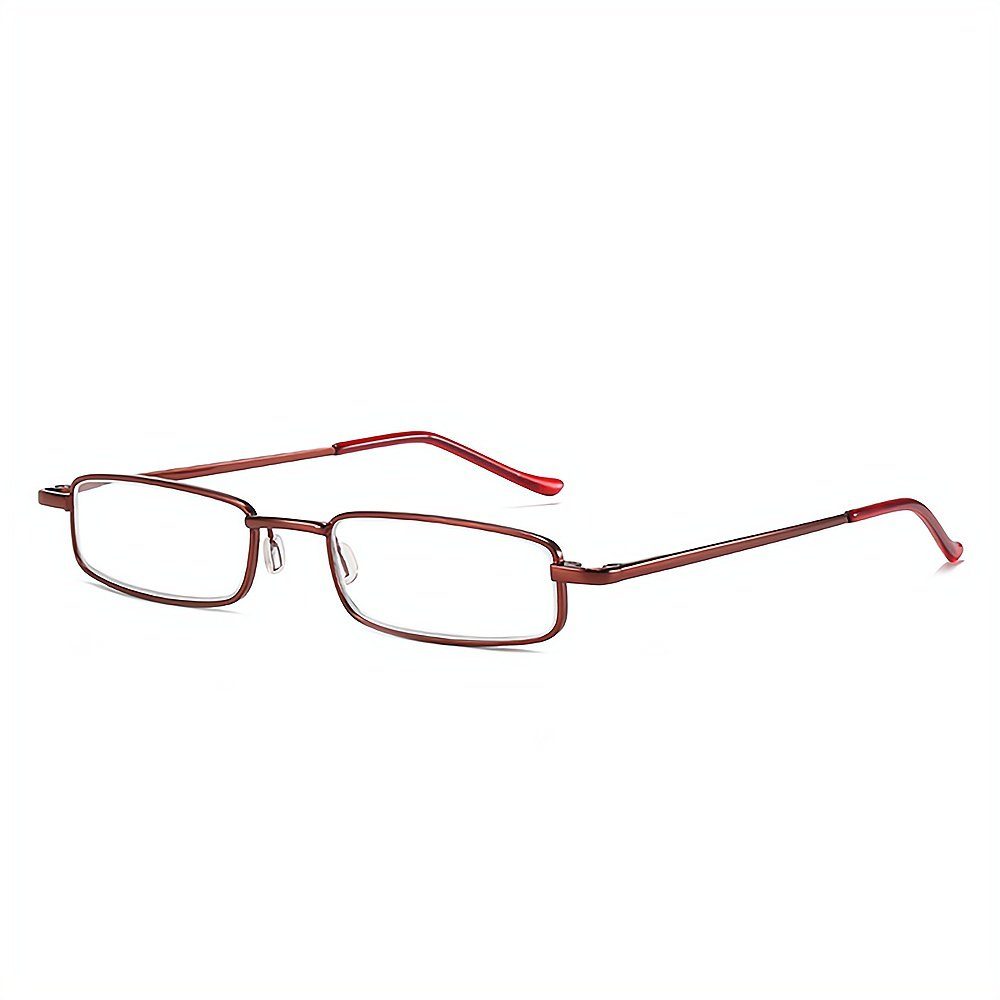 anti presbyopische Rahmen PACIEA bedruckte blaue Gläser Lesebrille rot Mode