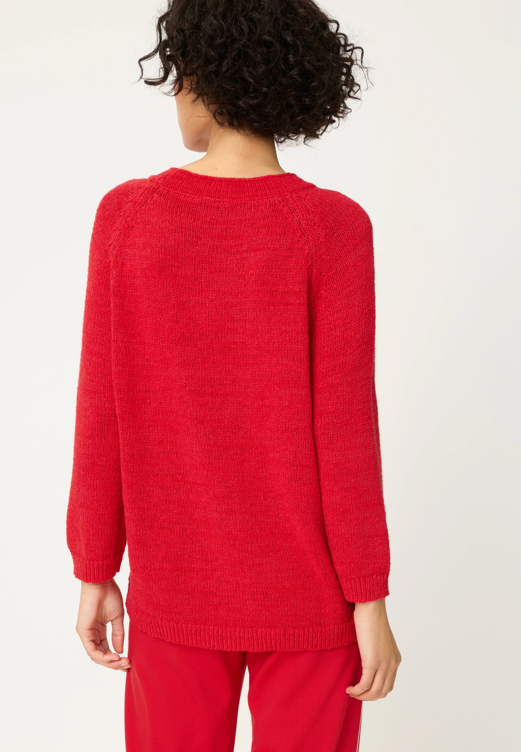 Olsen Strickpullover Pullover mit 3/4-Ärmeln