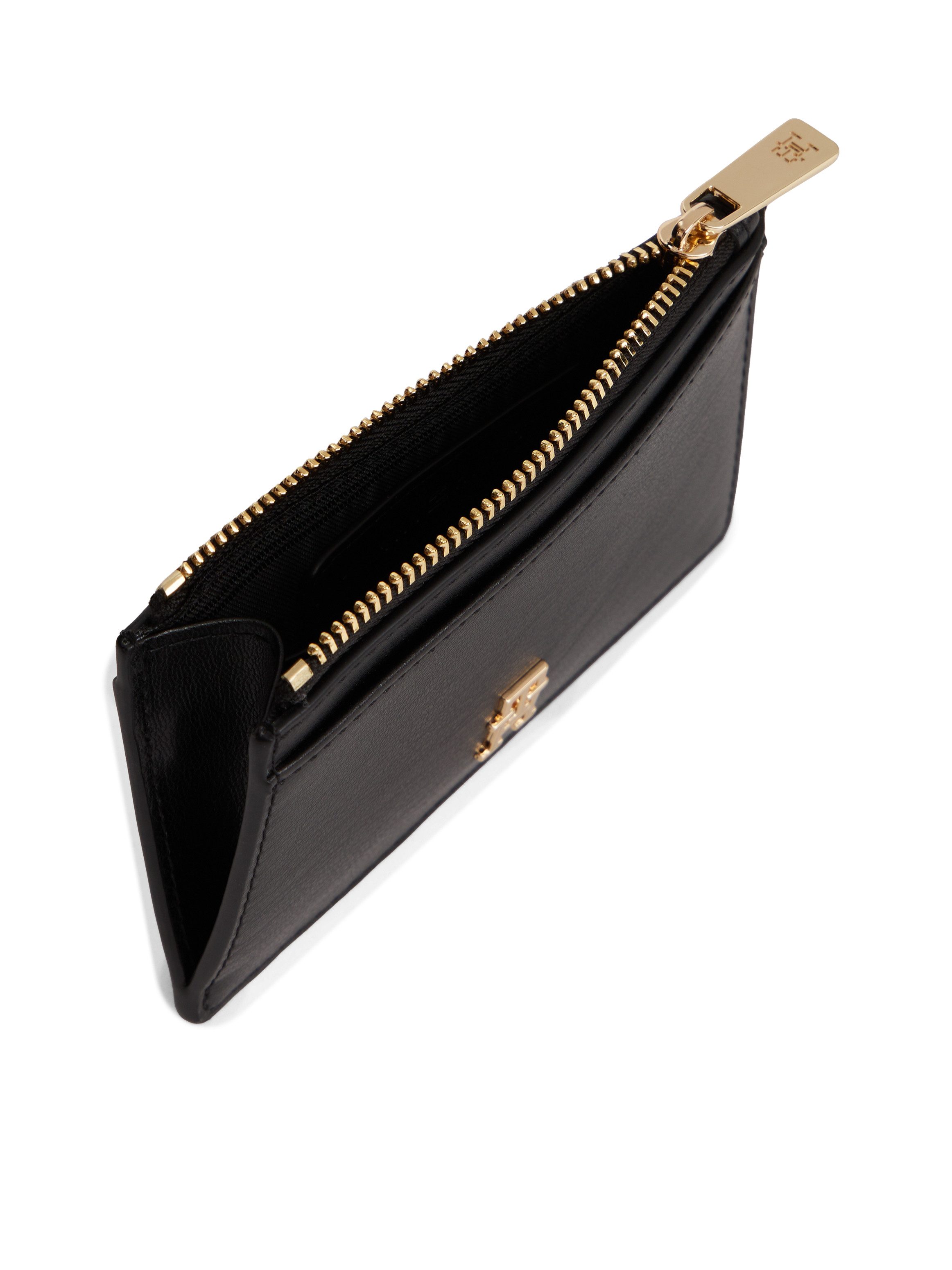 Tommy Hilfiger Kartenetui TH ICON LONG CC HOLDER, Geldbeutel, Portemonnaie mit goldfarbenem TH-Schmuckelement