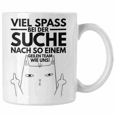 Trendation Tasse Trendation - Jobwechsel Tasse Geschenk Neuer Job Abschied Abschiedsgeschenk Kollege Kollegin