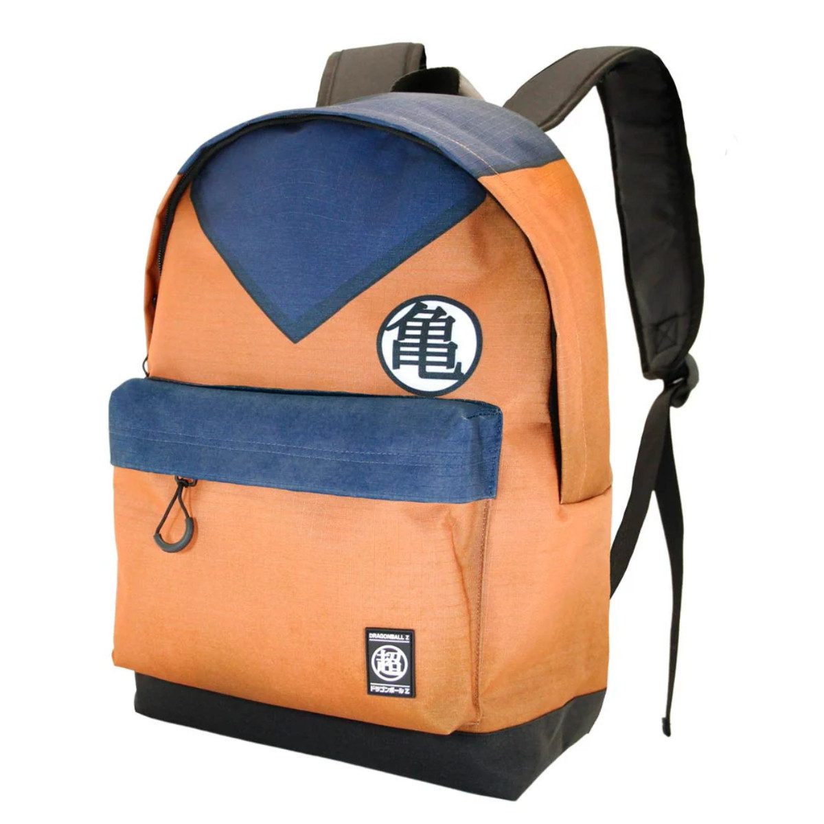 Dragon Ball Rucksack Anzug Rucksack Orange RPET Fronttasche Laptopfach Trolleygurt