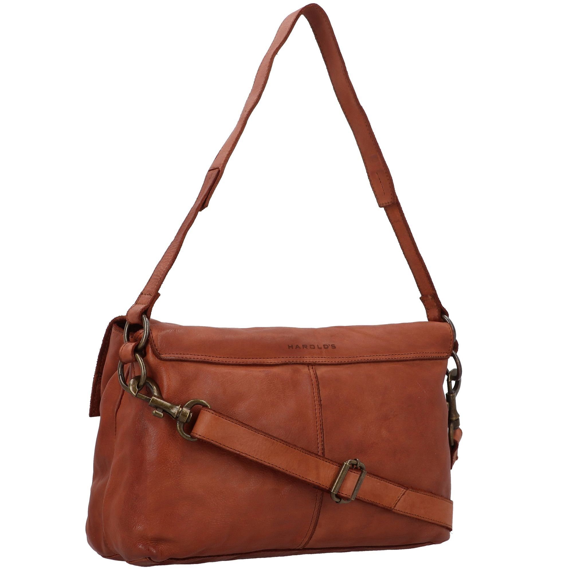 Harold's Schultertasche cognac Submarine, Leder