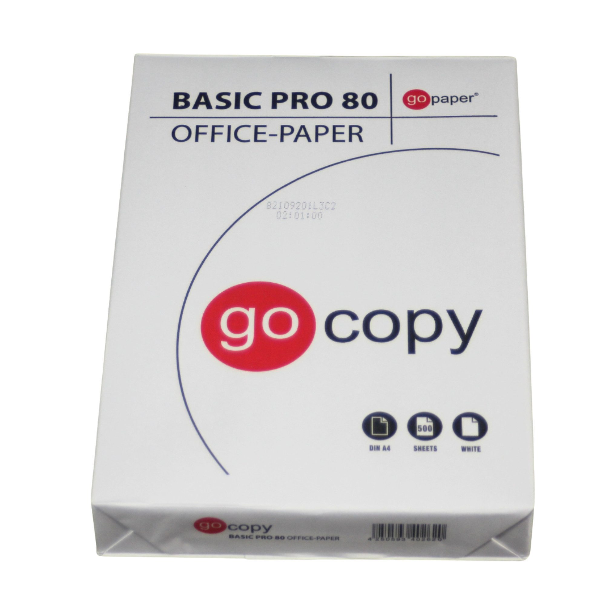 go copy Kopierpapier 500 Blatt Kopierpapier ca. 75 g/m² weiß Druckerpapier Laserpapier