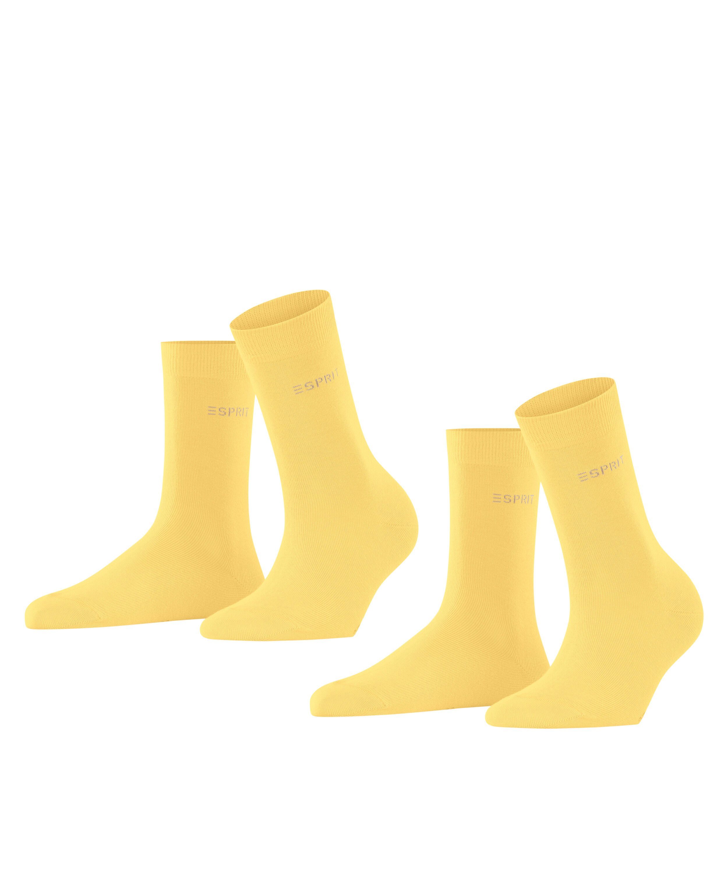 Esprit Socken Uni 2-Pack (2-Paar) aus elastischem Material
