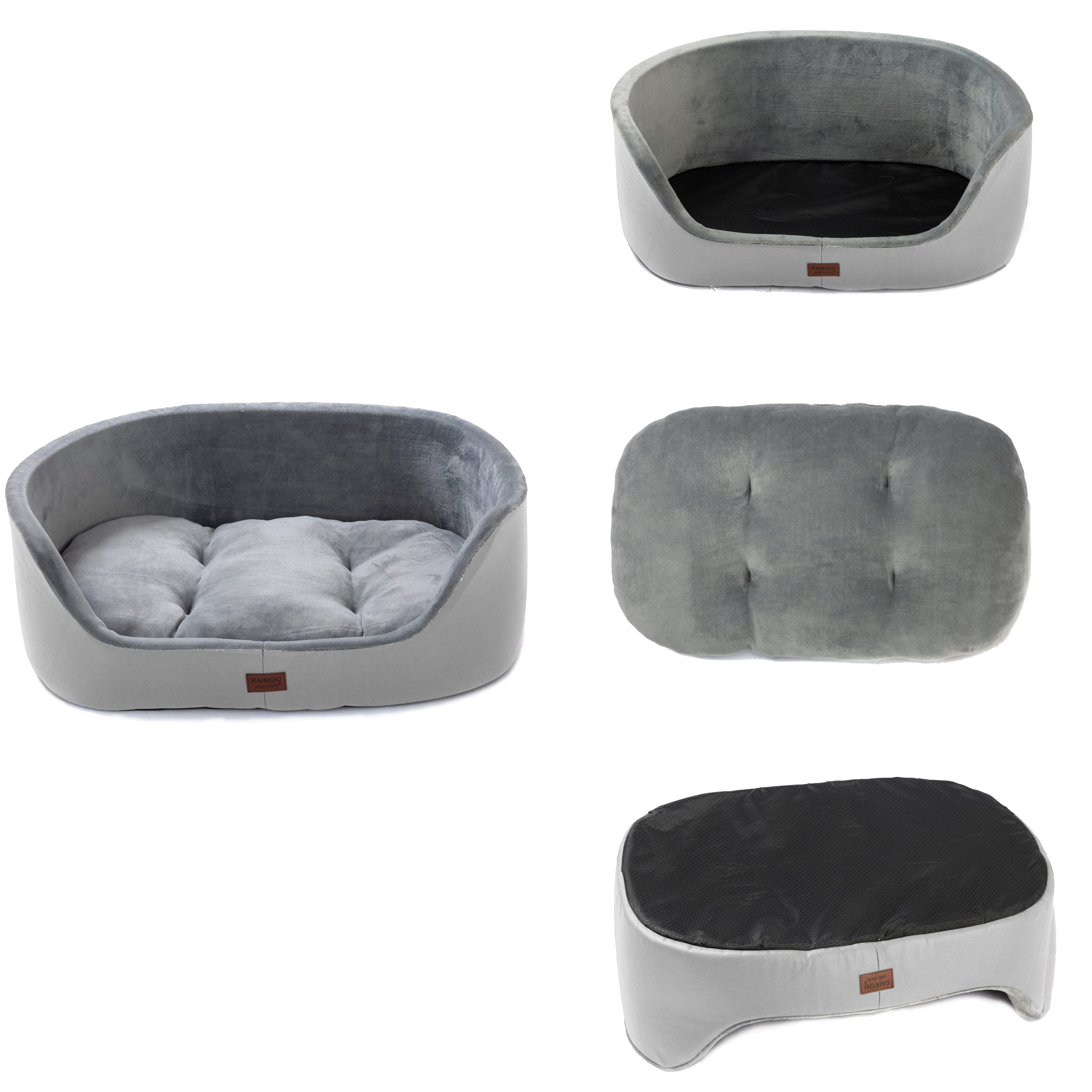 M-Diamant Tierbett Orthopädisches Hundebett Komfortables Hundekissen Hundesofa mit Rand, Polyester, ideal als Kopfstütze – Bild 4 von 5
