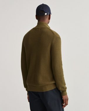 Gant Strickpullover D2. COTTON WOOL RIB HALF ZIP