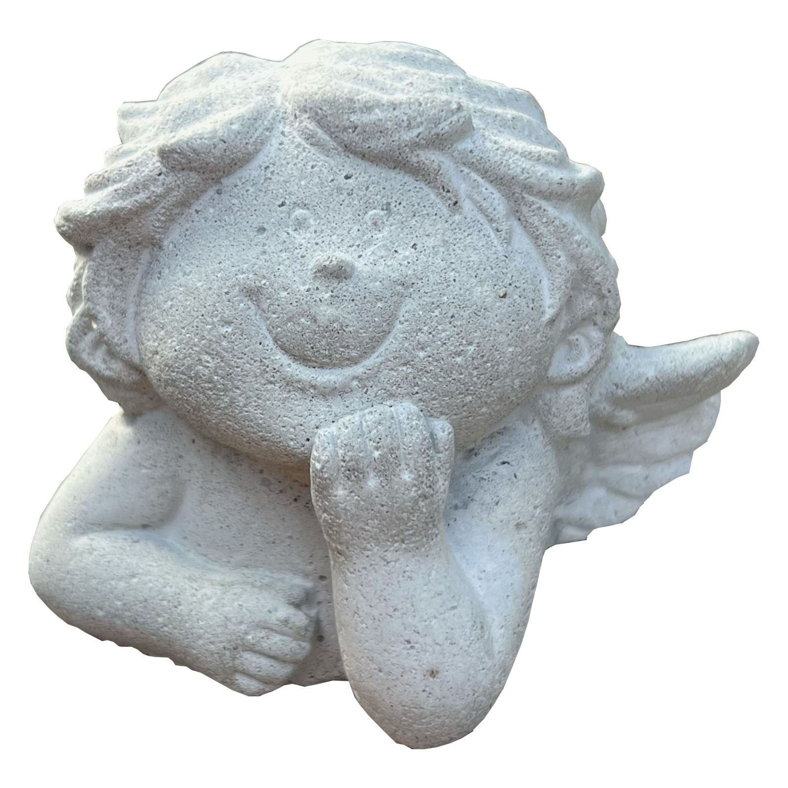 ZGM Gartenfigur Betonfigur Bengelchen - handgefertigte Dekoration für Garten und Haus
