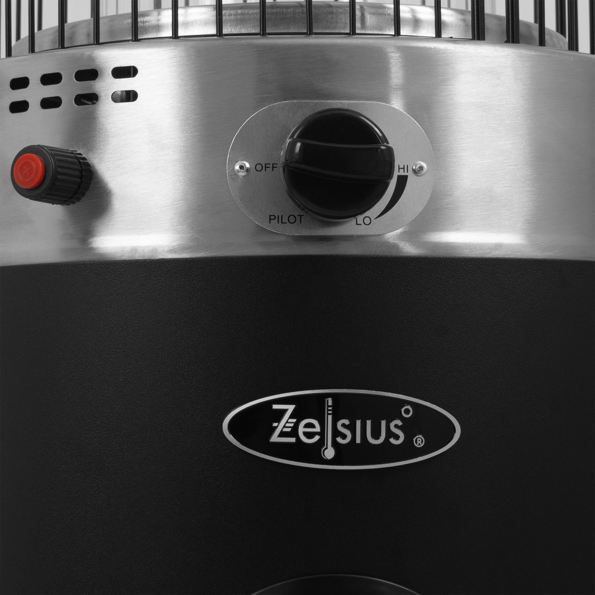 Zelsius Terrassenstrahler Heizstrahler mit Glasröhre Davos Schwarz, Ø 57 x (H) 174 cm, 15 kW – Bild 5 von 5