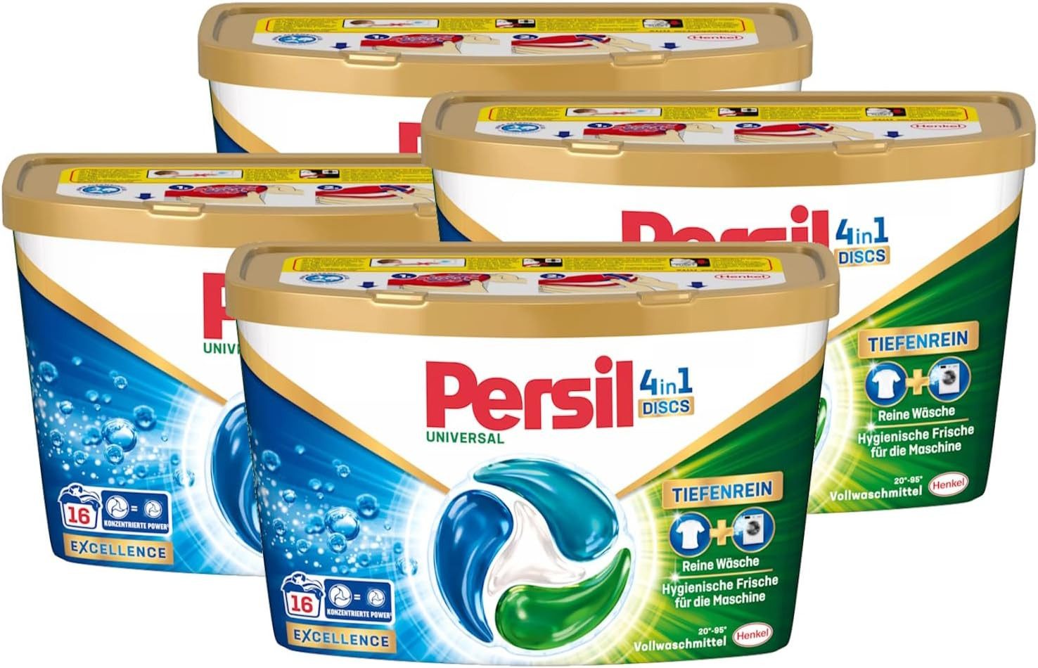 Universal 4-in-1 Discs 16 WL mit Tiefenrein Technologie Vollwaschmittel