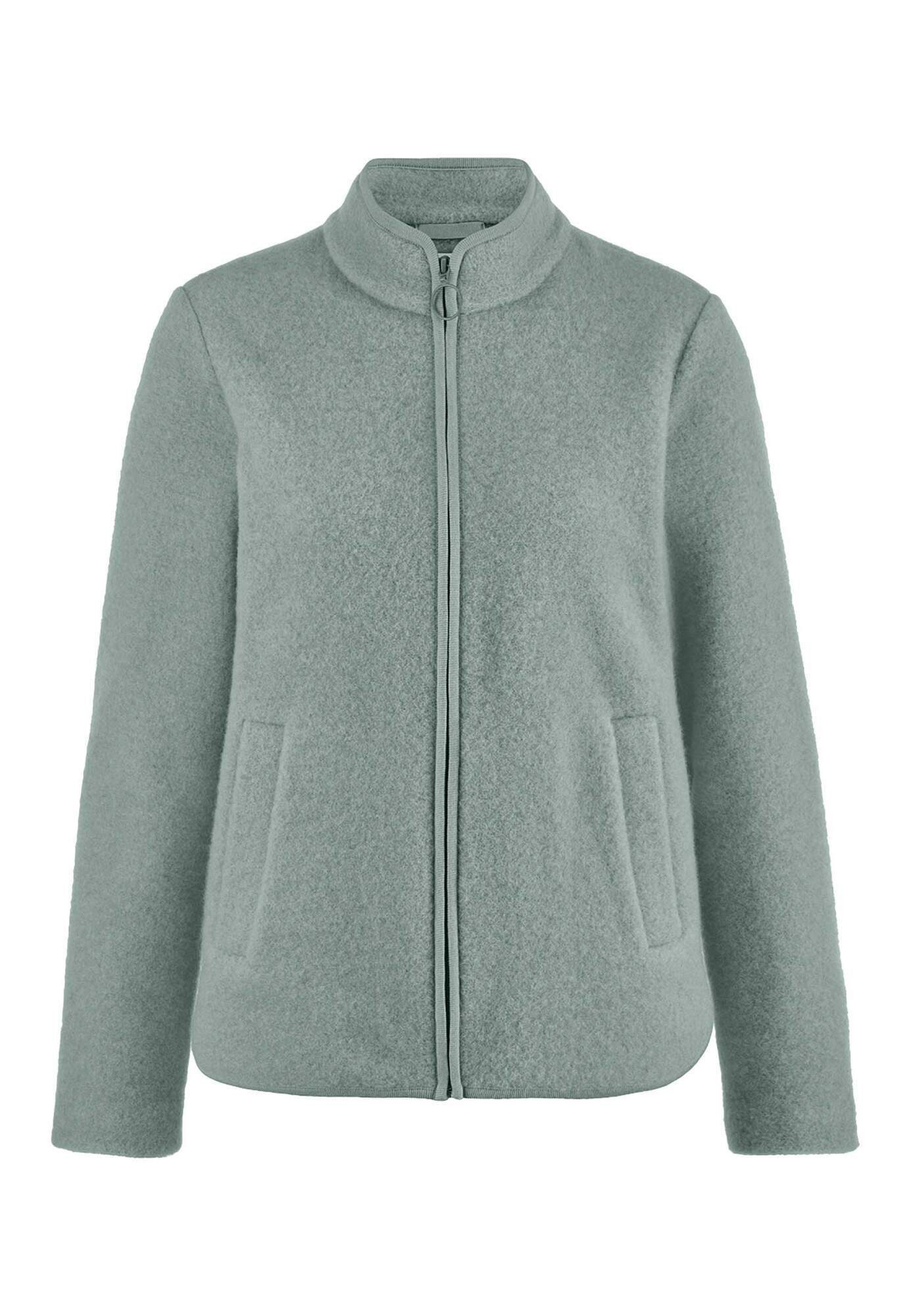 Hessnatur Fleecejacke Regular aus reiner Bio-Merinowolle (1-St)