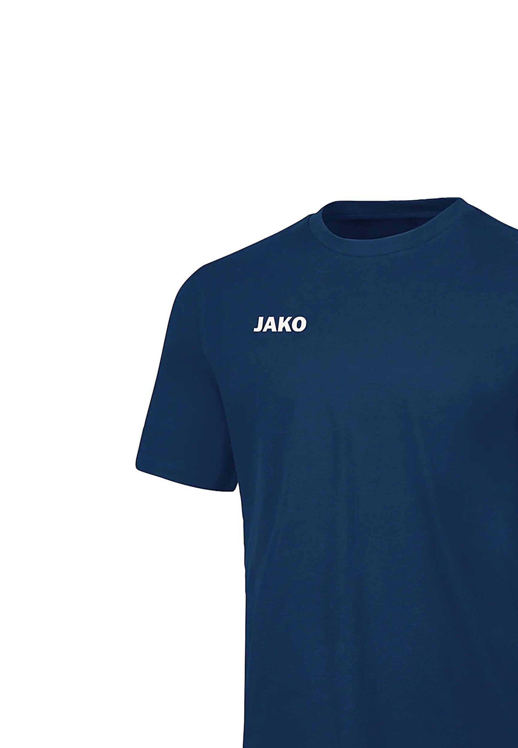 Jako T-Shirt Sport aus Bio-Baumwolle mit Rippkragen für (1-tlg) Bio-Baumwolle nachhaltig Normal Fit Rundhals Kurzarm