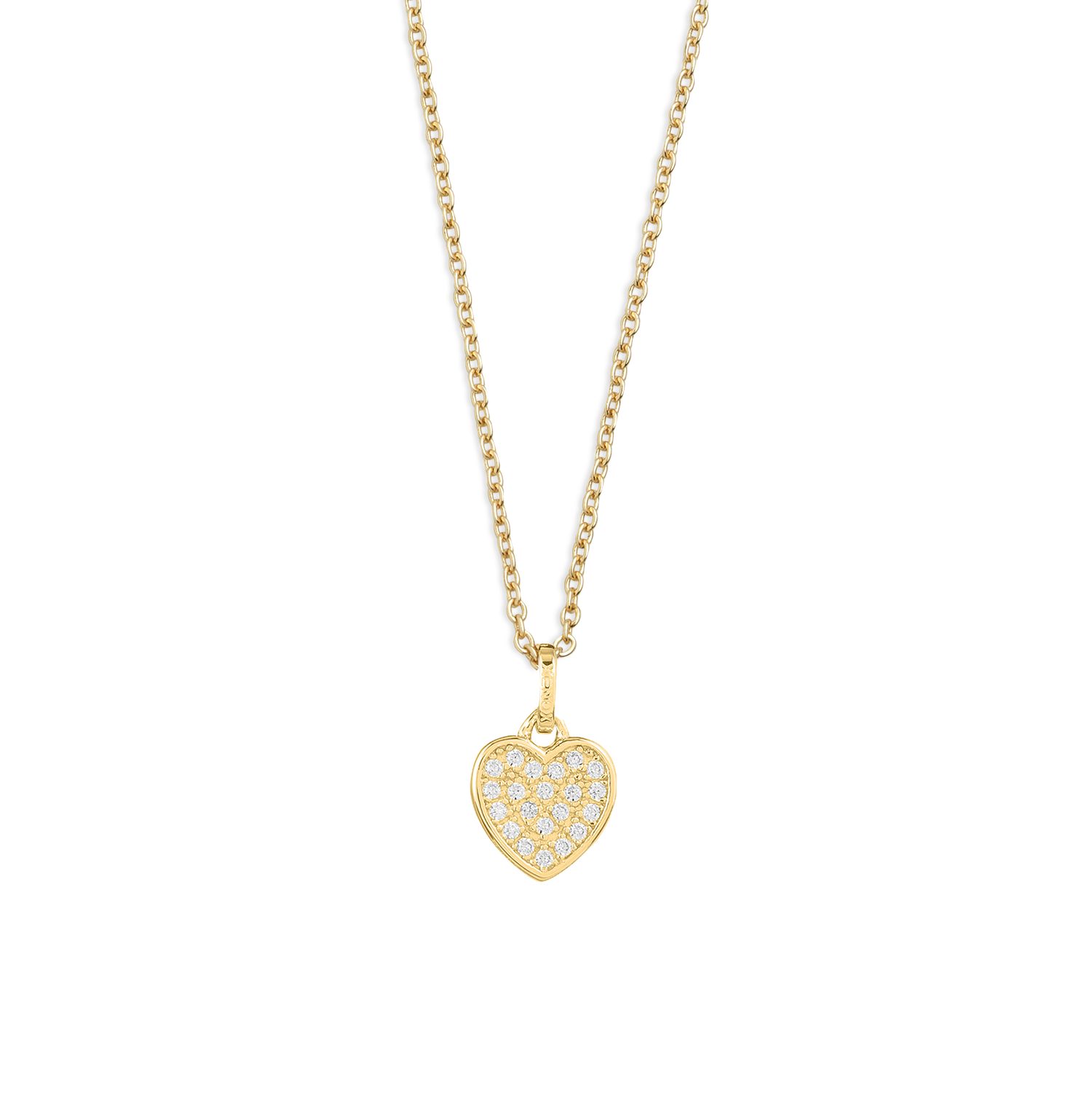 Kette mit Anhänger XENOX Halskette Damen "Love Story" Silber goldfarben Anhänger