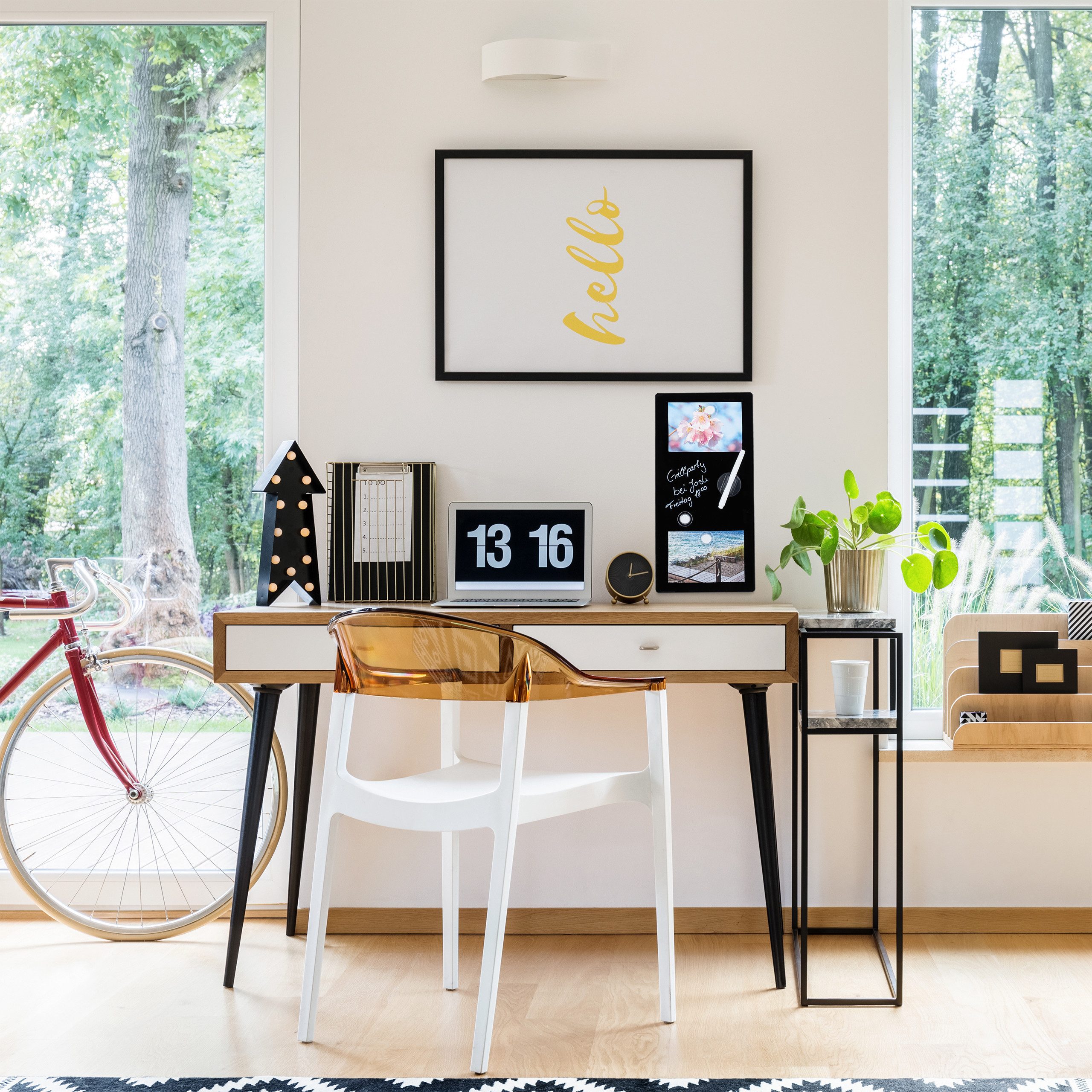 relaxdays Magnettafel Schwarze Magnettafel aus Glas, günstig online kaufen