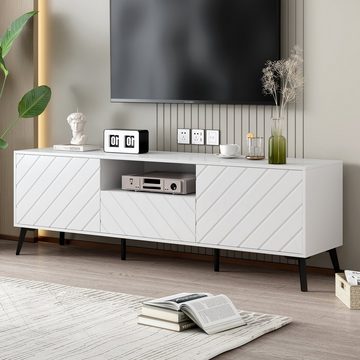 Sweiko Lowboard, TV-Schrank mit Schubladen und verstellbaren Einlegeböden, Breite 170 cm