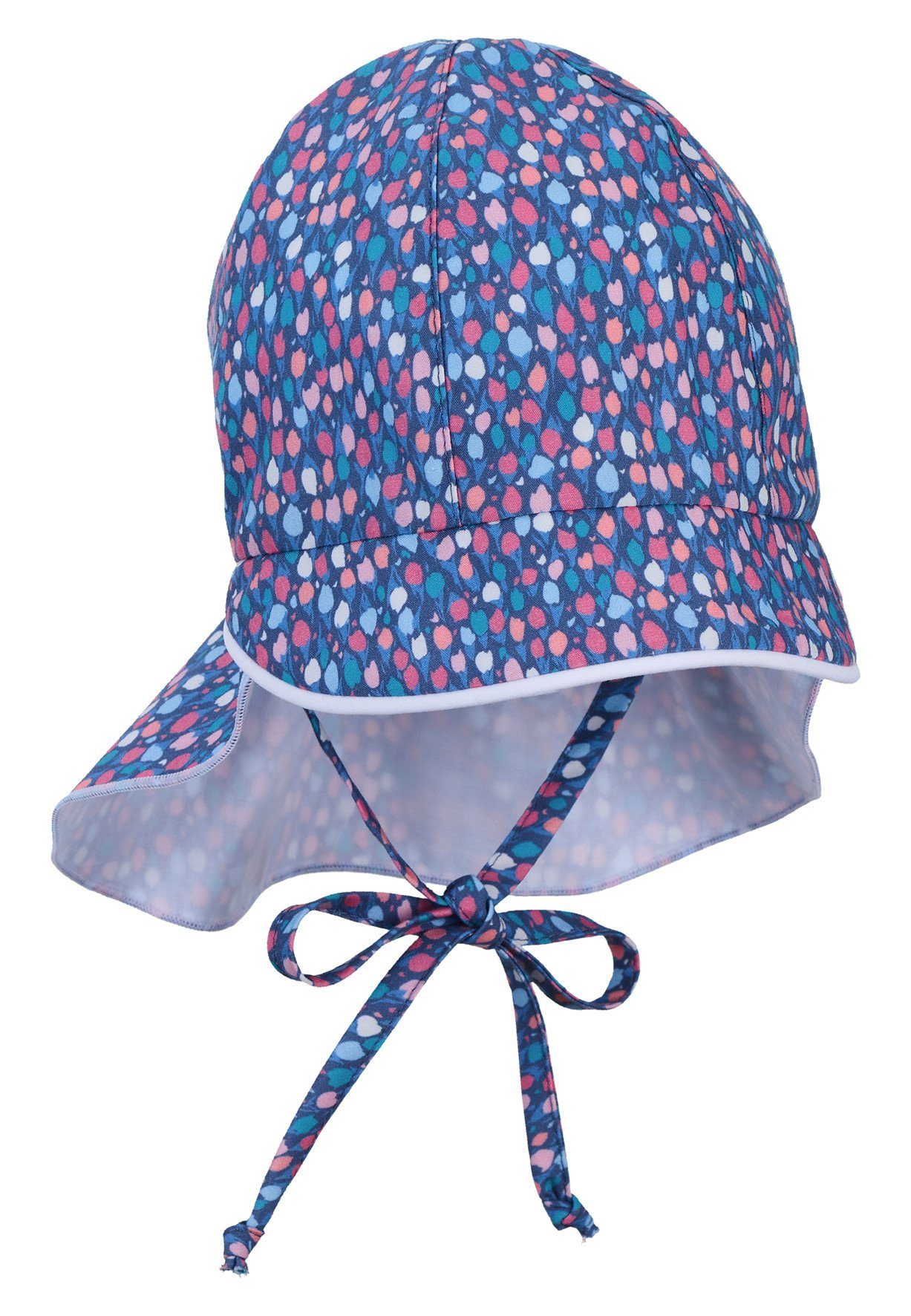 Sterntaler® Schirmmütze Schirmmütze mit Nackenschutz blau (355)