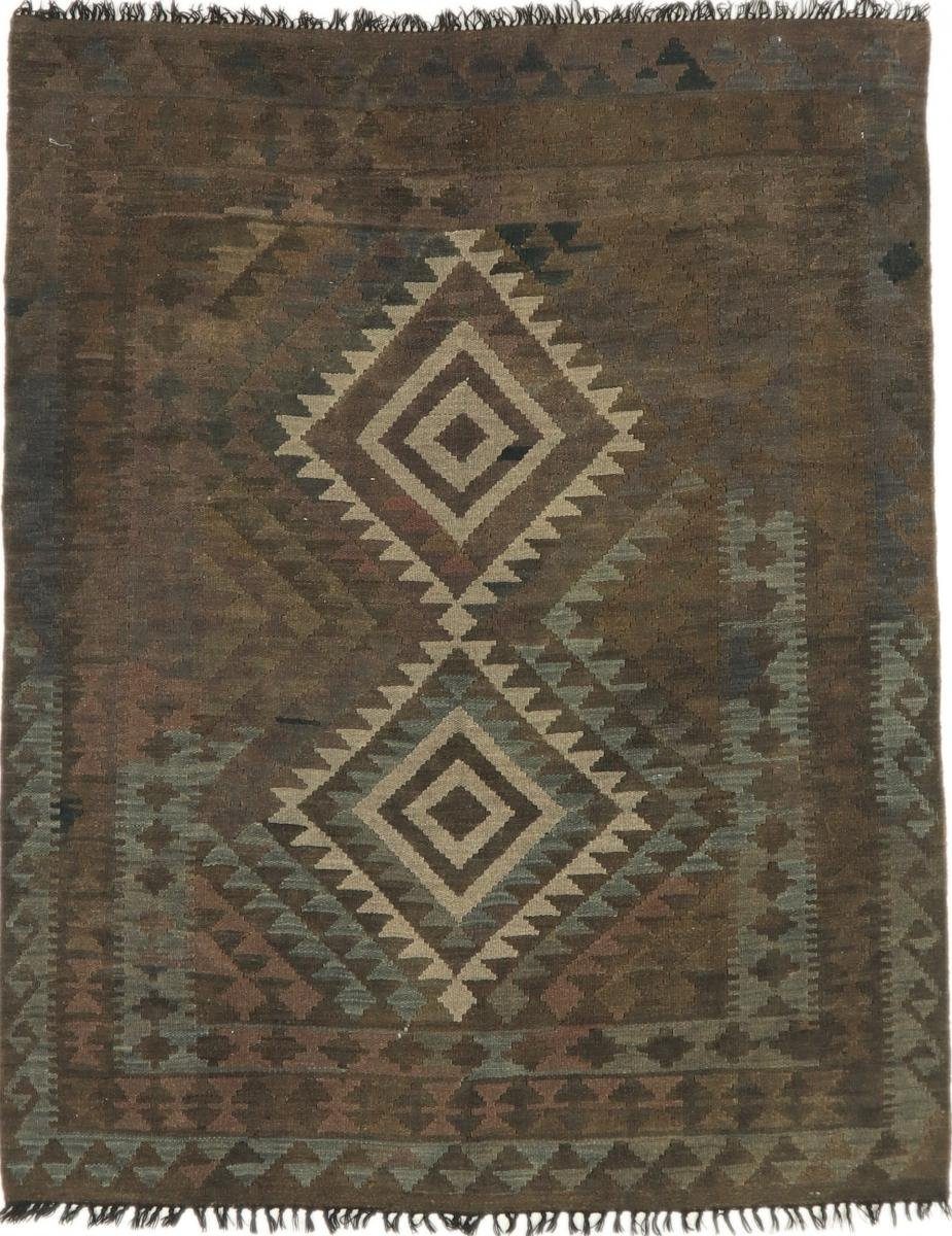 Orientteppich Kelim Afghan Heritage 151x190 Handgewebter Moderner Orientteppich, Nain Trading, rechteckig, Höhe: 3 mm