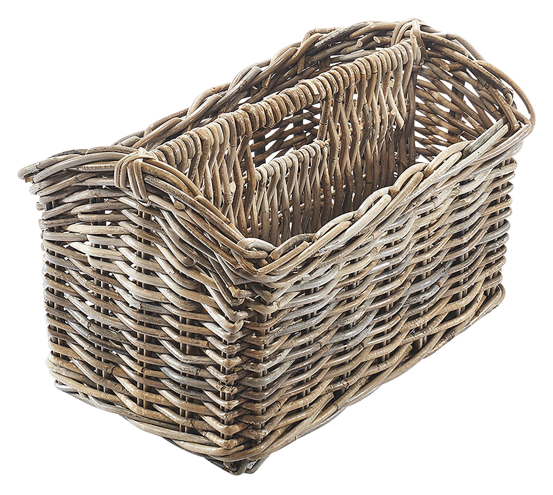 Kobolo Zeitungsständer Magazinsammler Zeitschriftenkorb aus Rattan günstig online kaufen