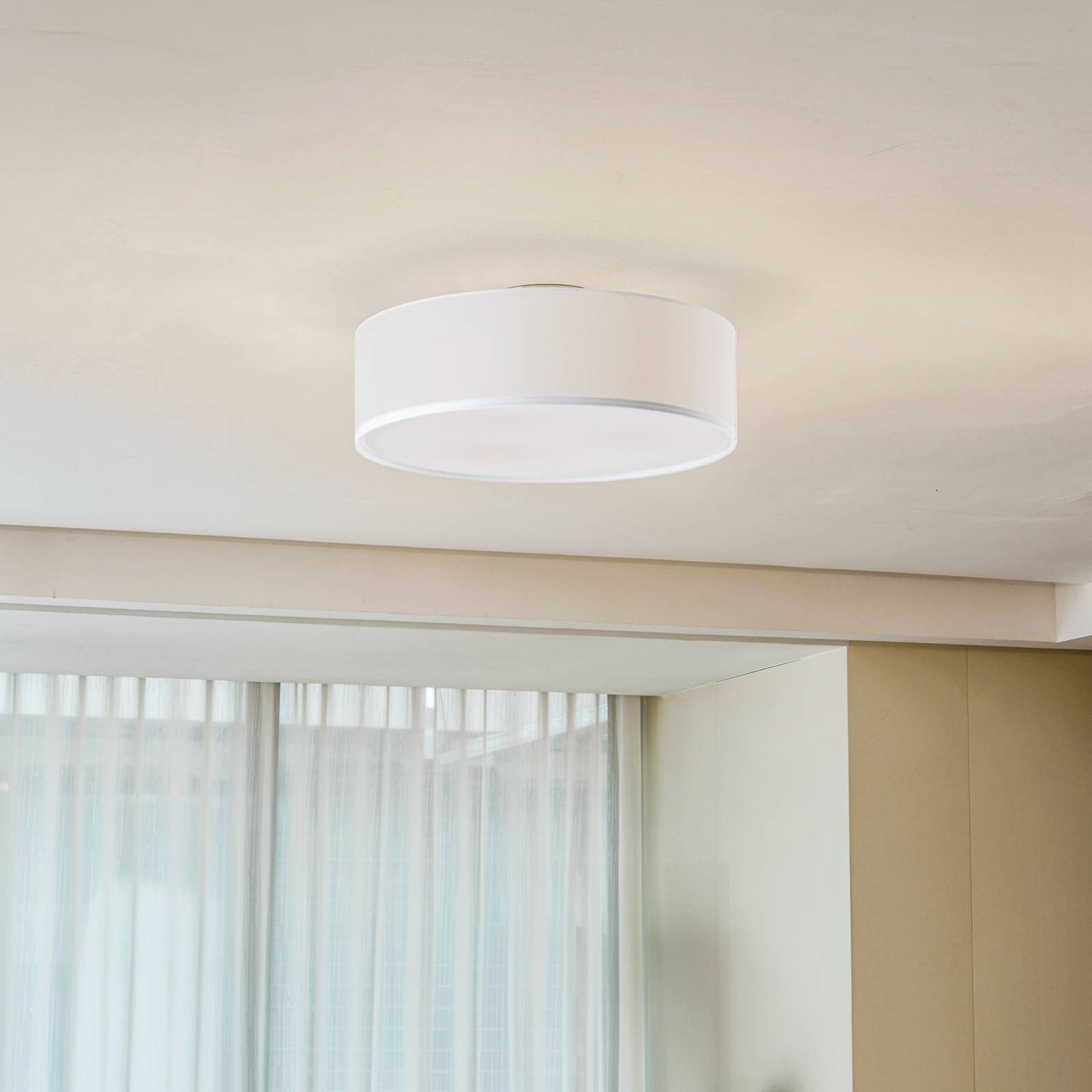 Lindby Deckenleuchten Sebatin, Weiß IP20, 3 x 15 W LED günstig online kaufen