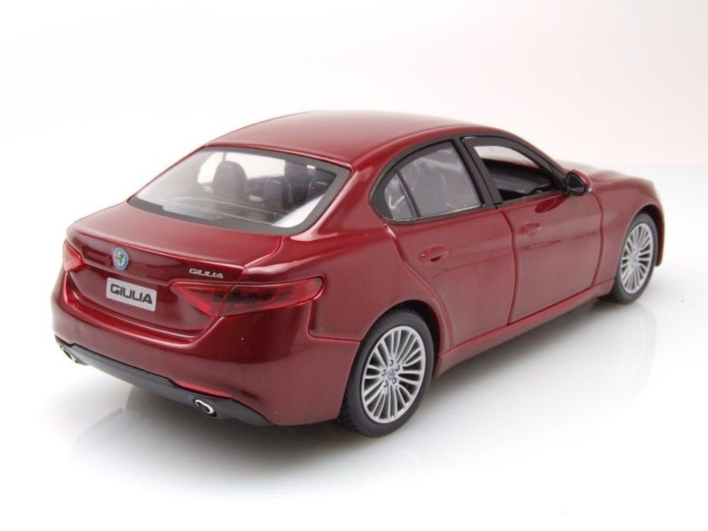 Bburago Modellauto Alfa Romeo Giulia 2016 rot metallic, Maßstab 1:24