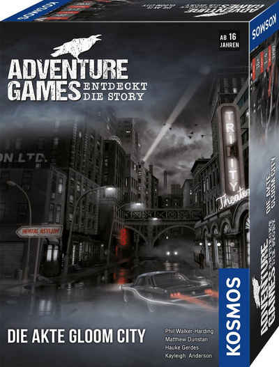 Kosmos Spiel, Erlebnisspiel Adventure Games - Die Akte Gloom City, Made in Germany