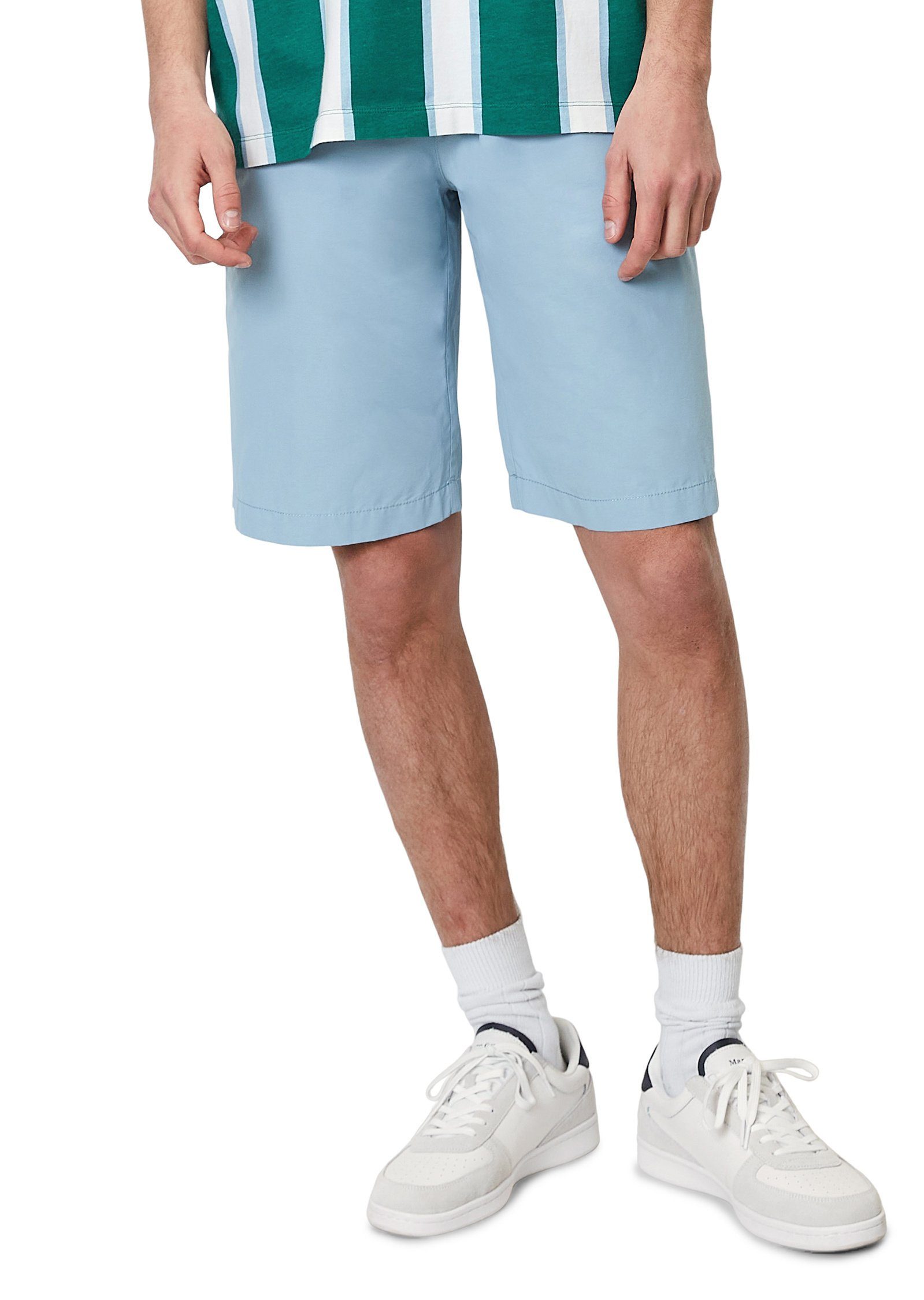 Marc O'Polo DENIM Shorts mit elastischem Bund blau