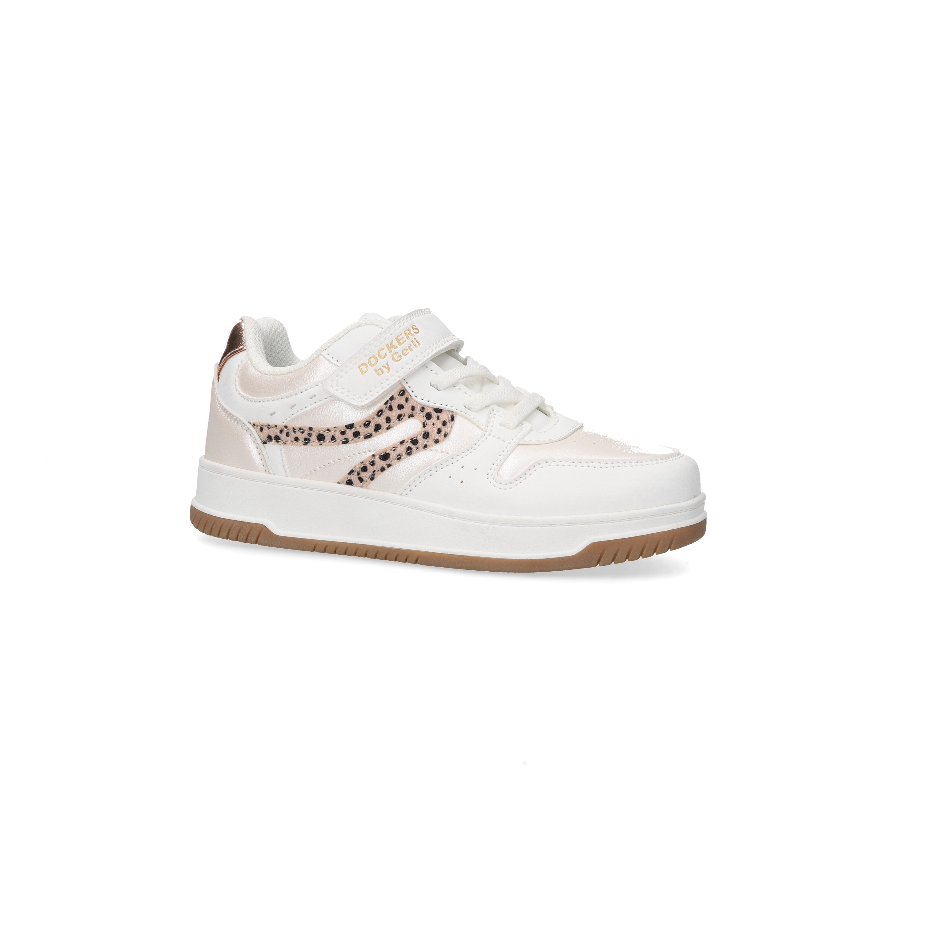 Dockers by Gerli Sneaker Halbschuh, Freizeitschuh, Klett-Sneaker mit Metallic Details