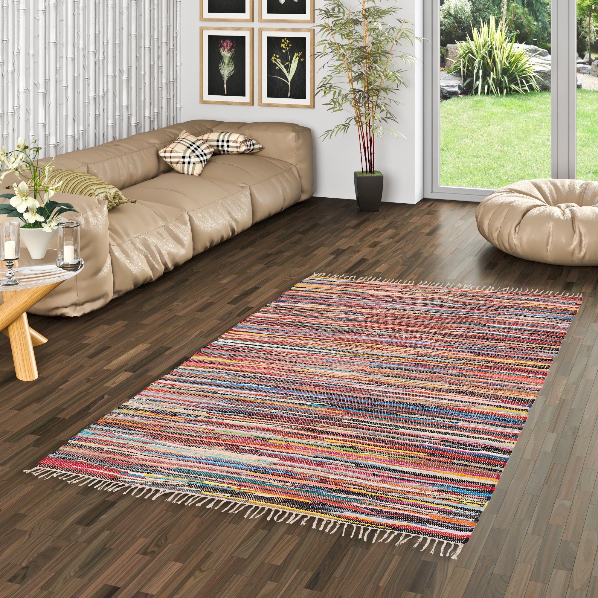 Pergamon Designteppich Baumwolle Natur Teppich Jolly günstig online kaufen